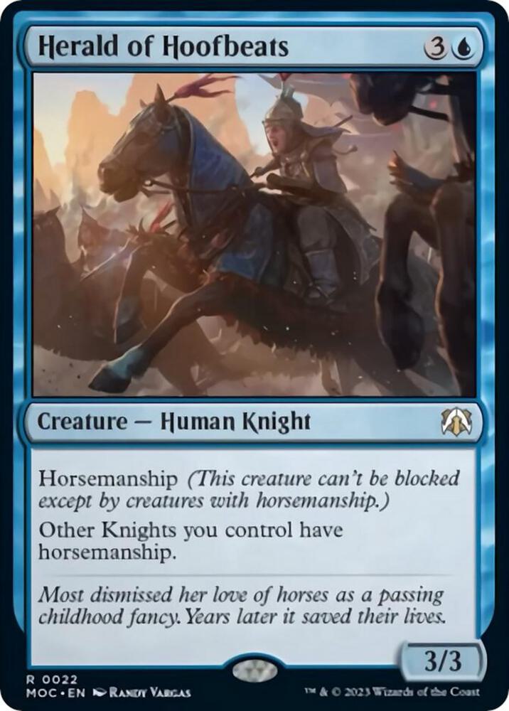 Herald of Hoofbeats (22) [March of the Machine Commander]