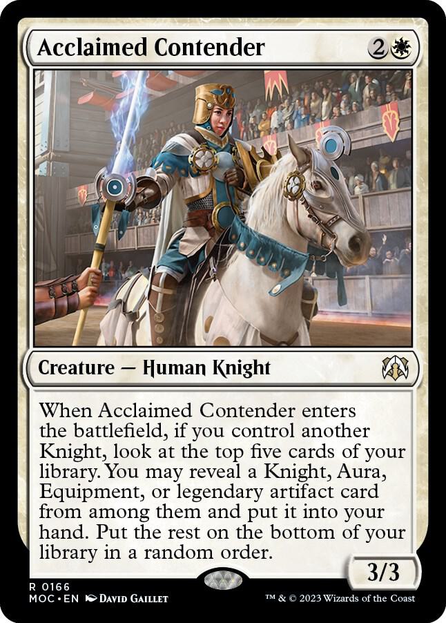 Acclaimed Contender (166) [March of the Machine Commander]