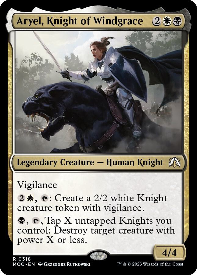 Aryel, Knight of Windgrace (318) [March of the Machine Commander]