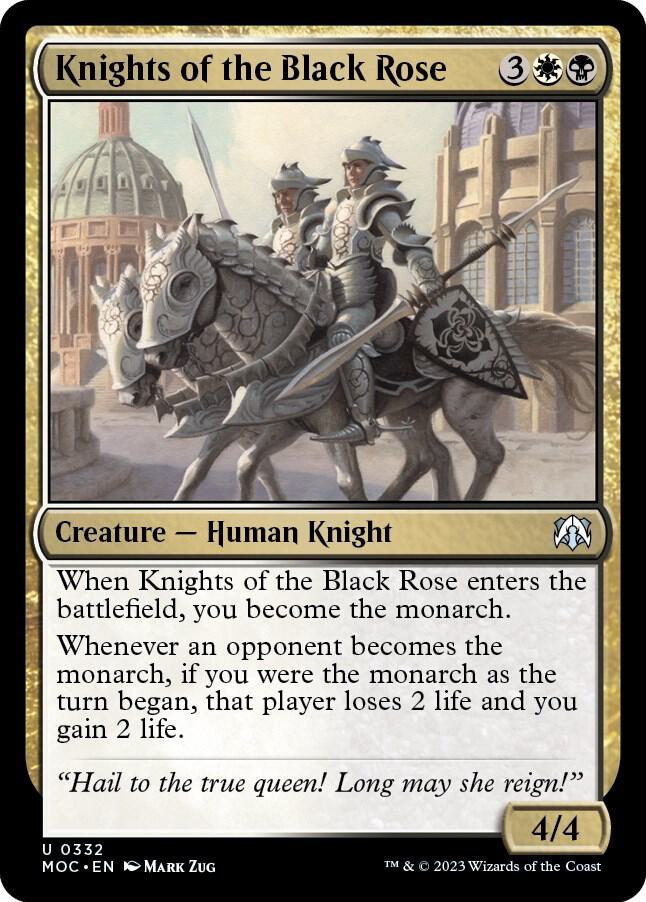 Knights of the Black Rose (332) [March of the Machine Commander]