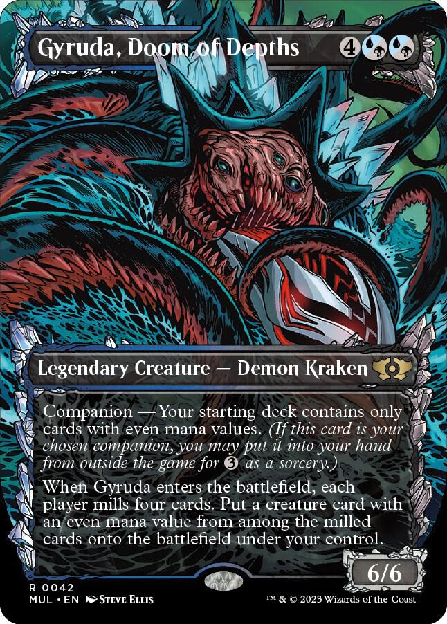 Gyruda, Doom of Depths (42) [Multiverse Legends] [Showcase, Borderless]
