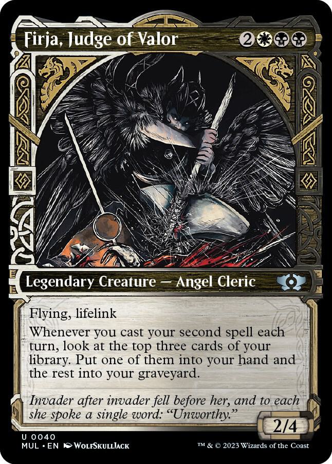 Firja, Judge of Valor (40) [Multiverse Legends] [Showcase]