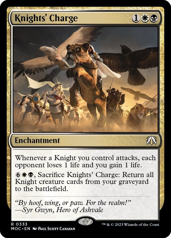 Knights' Charge (333) [March of the Machine Commander]