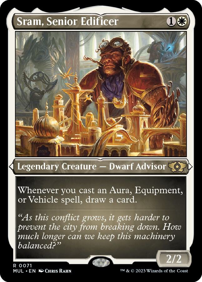 Sram, Senior Edificer (Foil Etched) (71) [Multiverse Legends]
