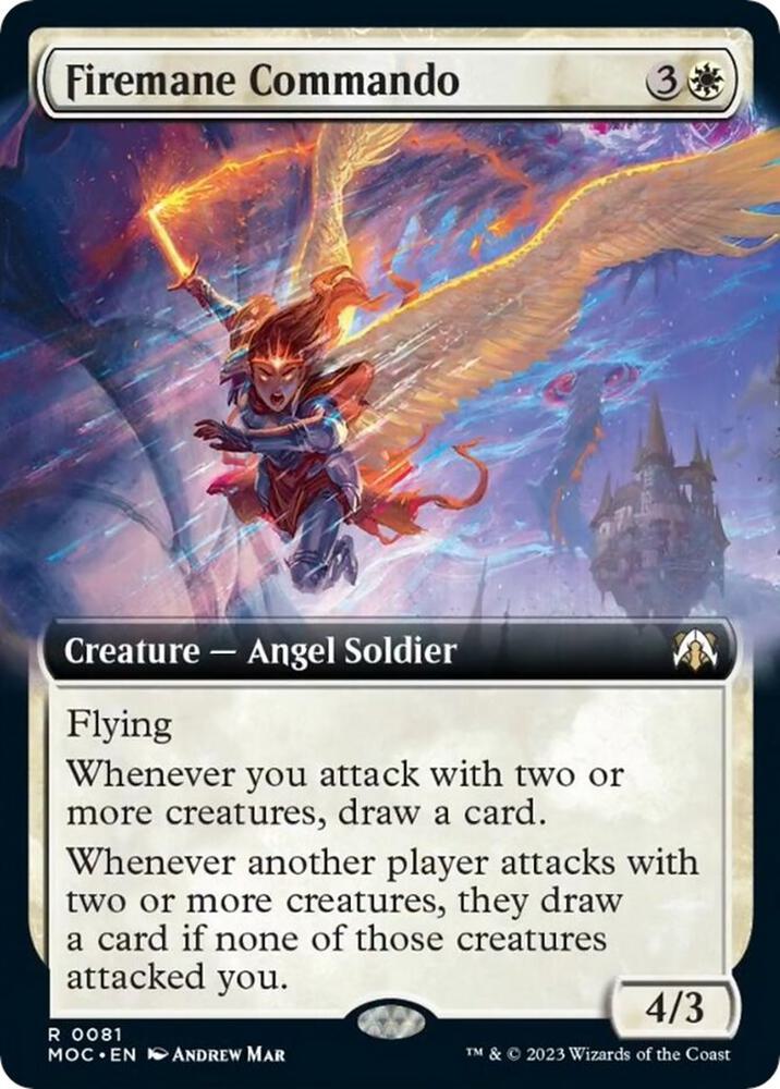 Firemane Commando (Extended Art) (81) [March of the Machine Commander] [Extended Art]