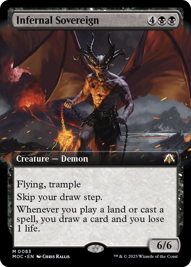 Infernal Sovereign (Extended Art) (83) [March of the Machine Commander] [Extended Art]