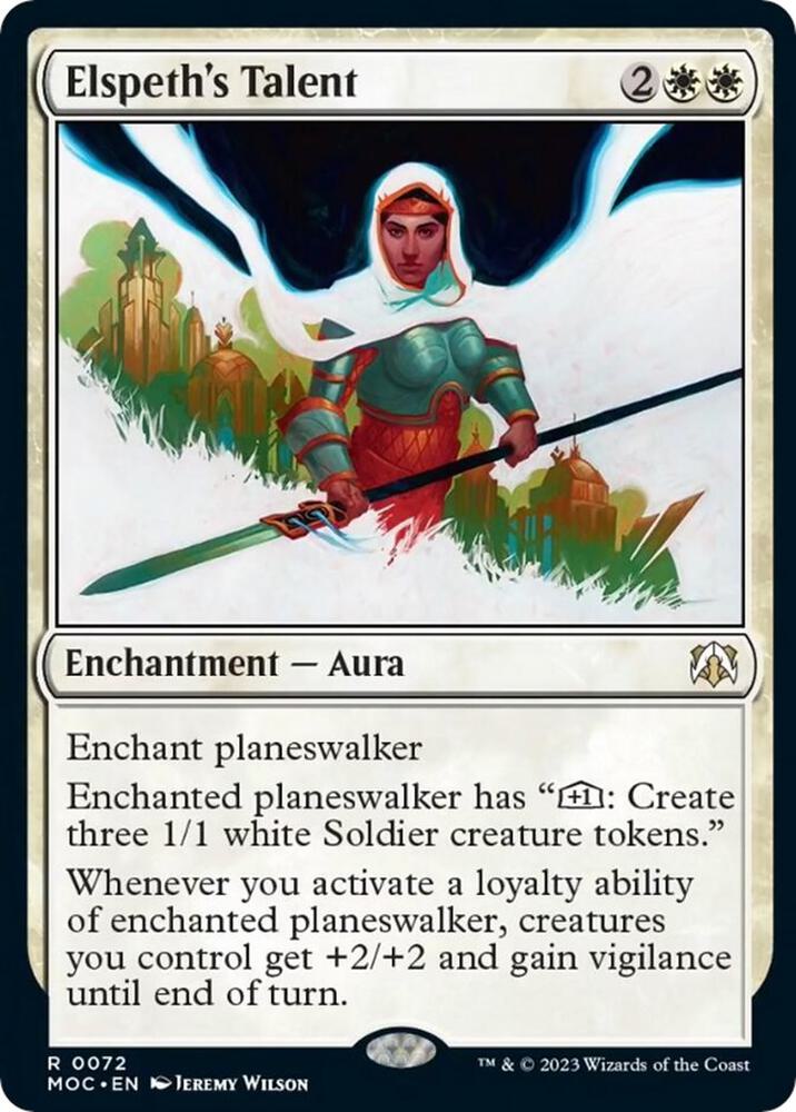 Elspeth's Talent (72) [March of the Machine Commander]