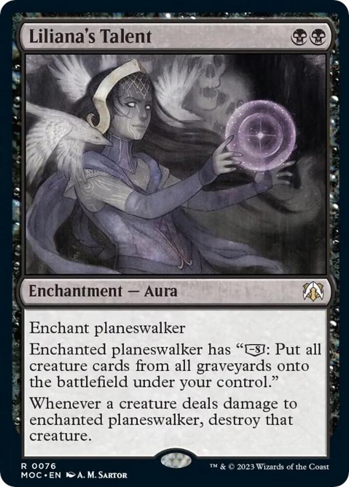Liliana's Talent (76) [March of the Machine Commander]