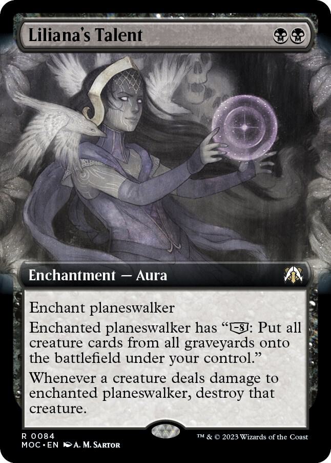 Liliana's Talent (Extended Art) (84) [March of the Machine Commander] [Extended Art]