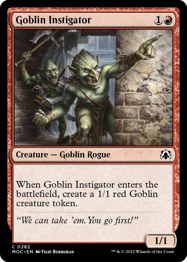 Goblin Instigator (282) [March of the Machine Commander]