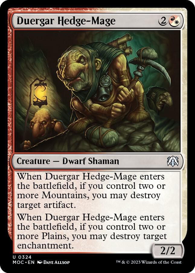 Duergar Hedge-Mage (324) [March of the Machine Commander]