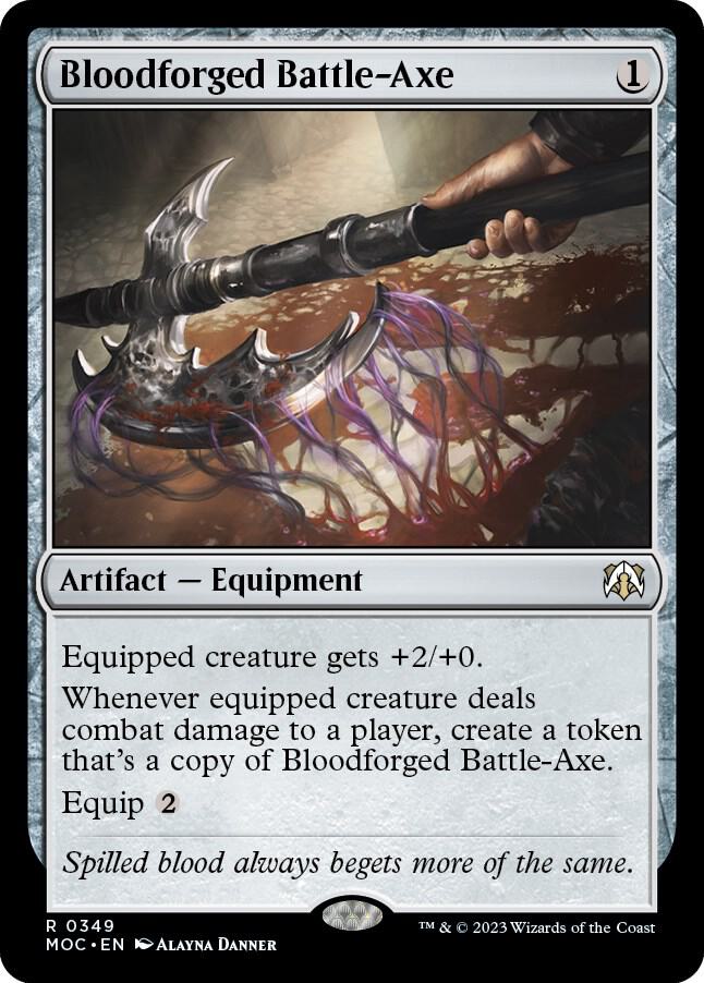 Bloodforged Battle-Axe (349) [March of the Machine Commander]