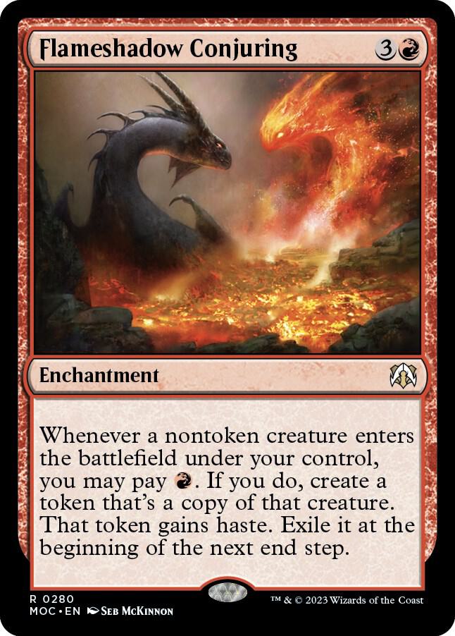 Flameshadow Conjuring (280) [March of the Machine Commander]