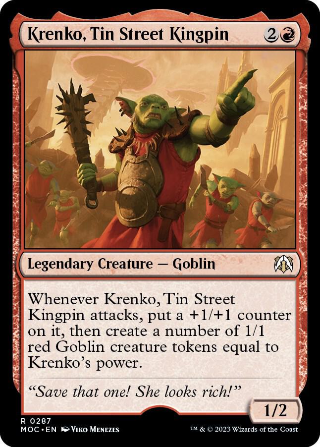 Krenko, Tin Street Kingpin (287) [March of the Machine Commander]