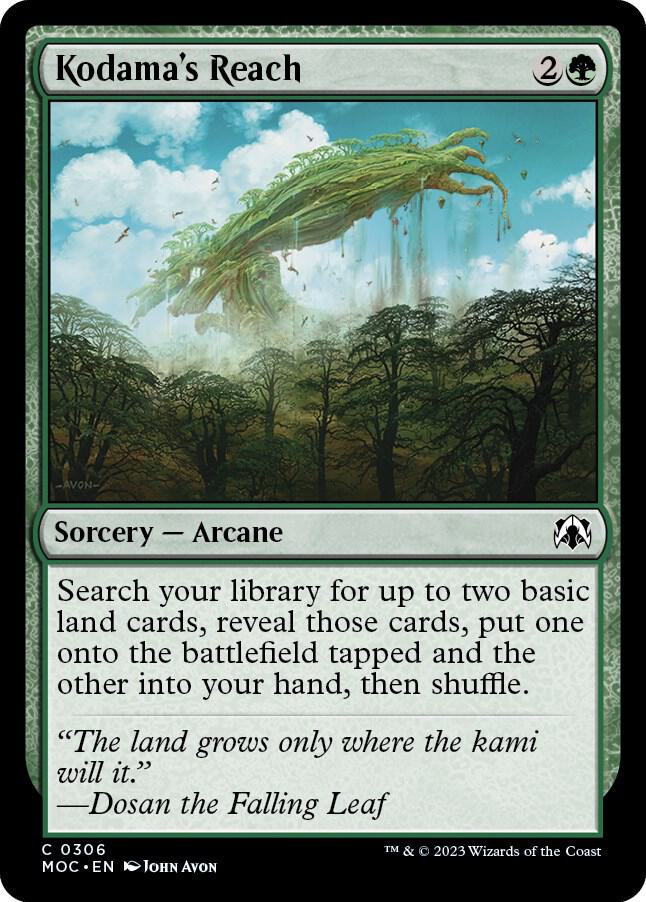 Kodama's Reach (306) [March of the Machine Commander]