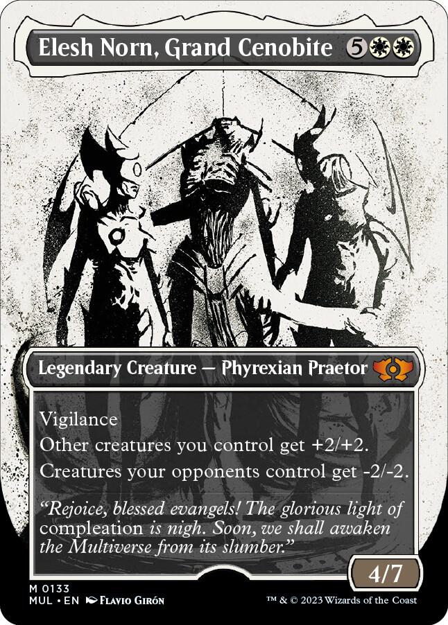 Elesh Norn, Grand Cenobite (Halo Foil) (133) [Multiverse Legends] [Showcase, Borderless]