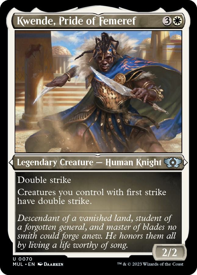 Kwende, Pride of Femeref (Foil Etched) (70) [Multiverse Legends]