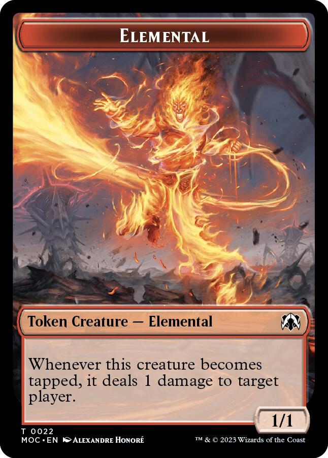 Elemental // Faerie Double-sided Token (22 // 11) [March of the Machine Commander]
