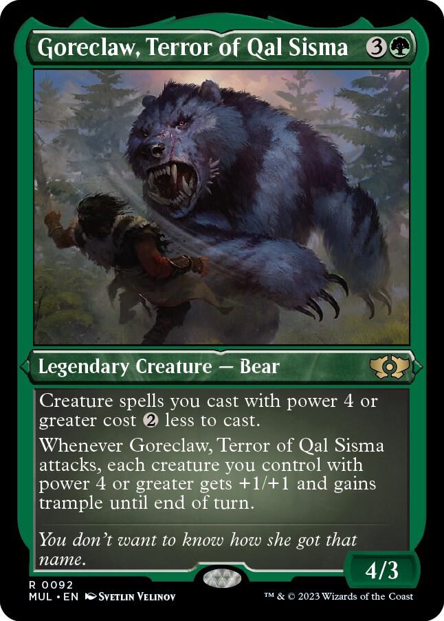 Goreclaw, Terror of Qal Sisma (Foil Etched) (92) [Multiverse Legends]