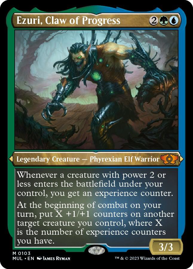 Ezuri, Claw of Progress (Foil Etched) (103) [Multiverse Legends]
