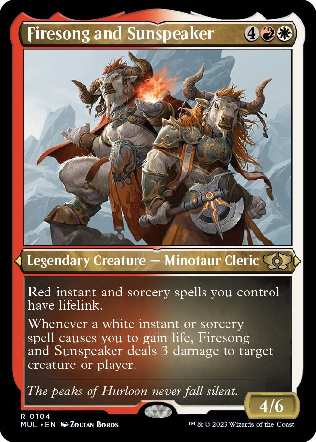 Firesong and Sunspeaker (Foil Etched) (104) [Multiverse Legends]