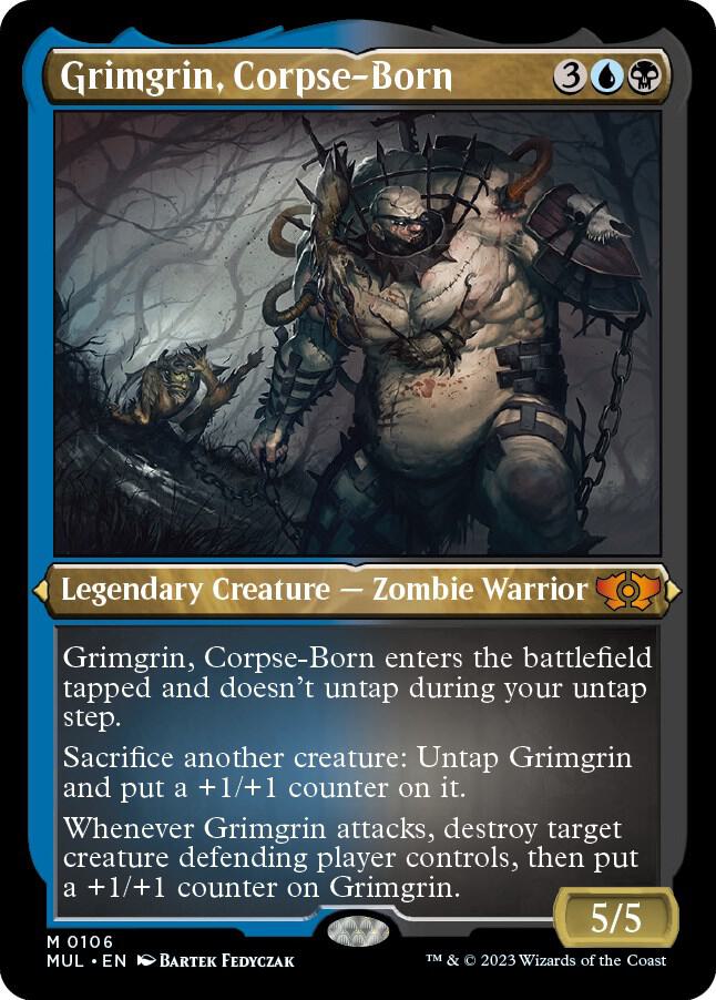 Grimgrin, Corpse-Born (Foil Etched) (106) [Multiverse Legends]