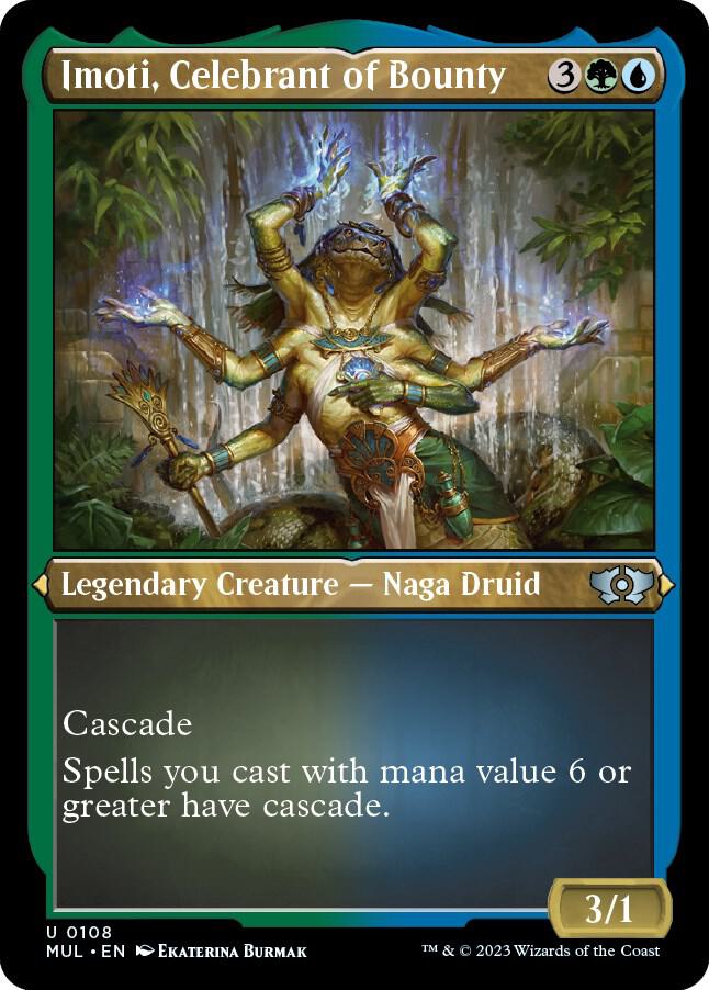 Imoti, Celebrant of Bounty (Foil Etched) (108) [Multiverse Legends]