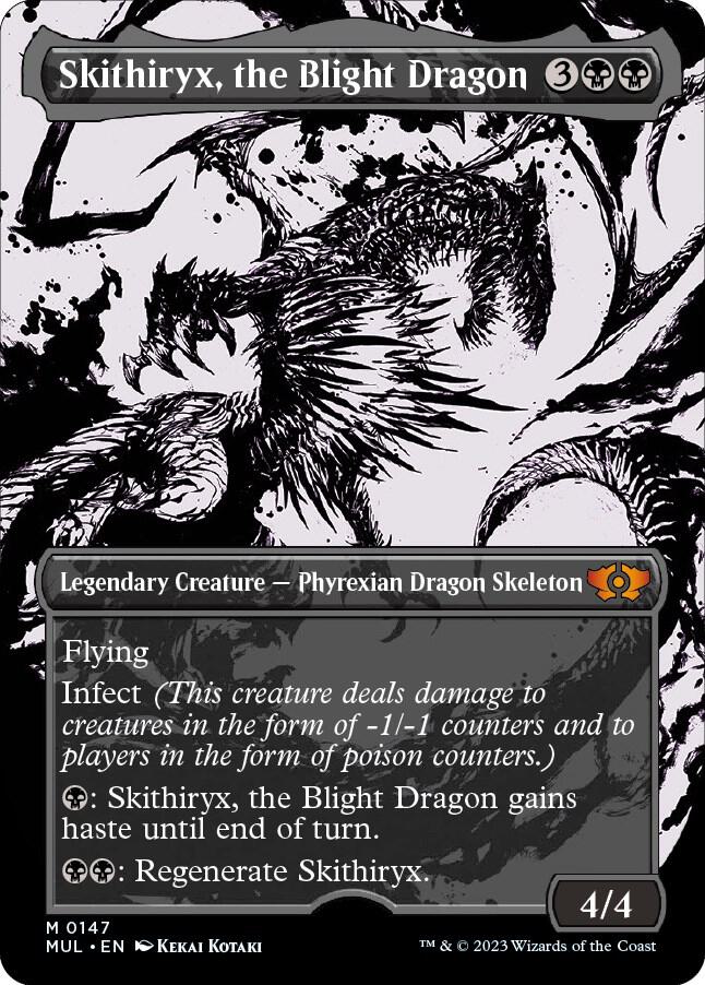 Skithiryx, the Blight Dragon (Halo Foil) (147) [Multiverse Legends] [Showcase, Borderless]