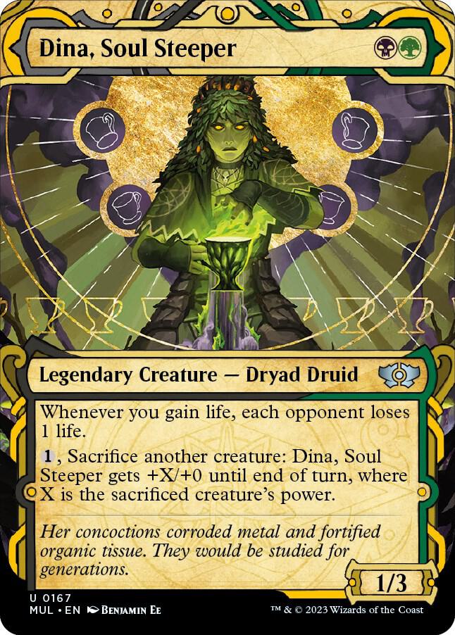 Dina, Soul Steeper (Halo Foil) (167) [Multiverse Legends] [Showcase, Borderless]
