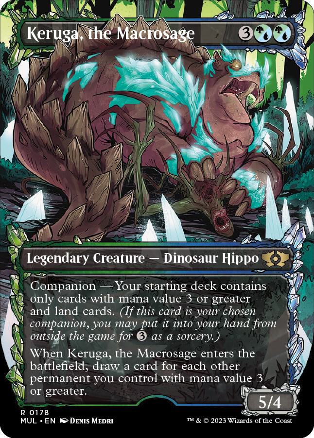 Keruga, the Macrosage (Halo Foil) (178) [Multiverse Legends] [Showcase, Borderless]