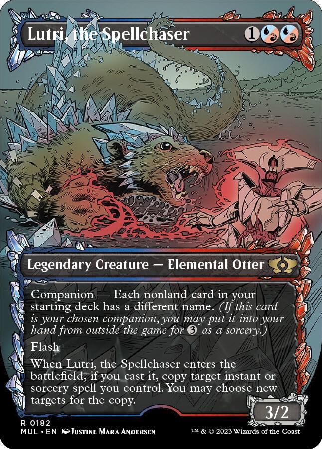 Lutri, the Spellchaser (Halo Foil) (182) [Multiverse Legends] [Showcase, Borderless]