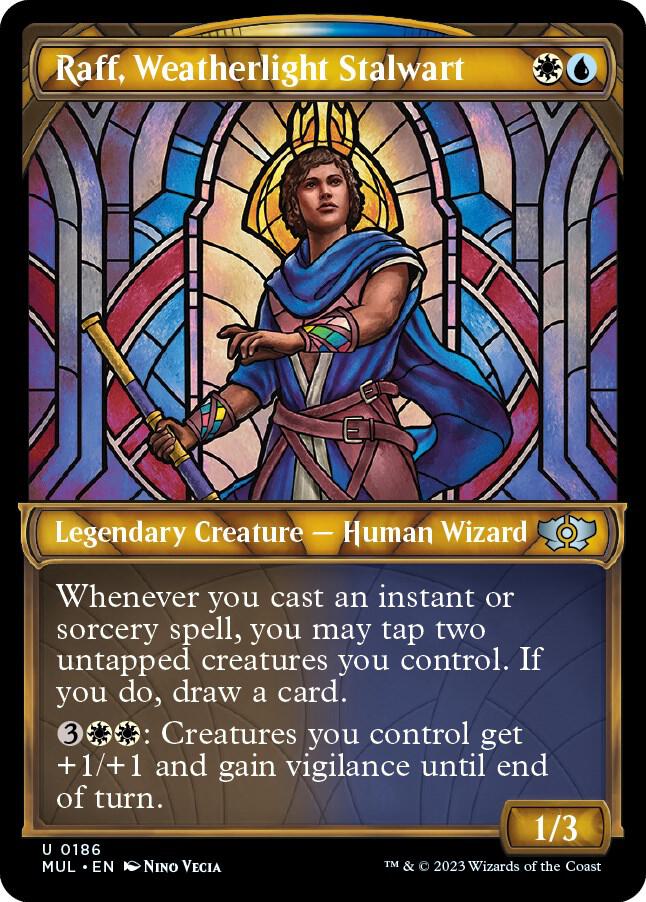 Raff, Weatherlight Stalwart (Halo Foil) (186) [Multiverse Legends] [Showcase]