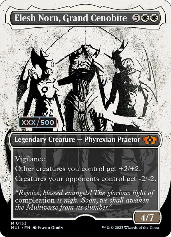 Elesh Norn, Grand Cenobite (Serial Numbered) (133) [Multiverse Legends] [Showcase, Borderless]