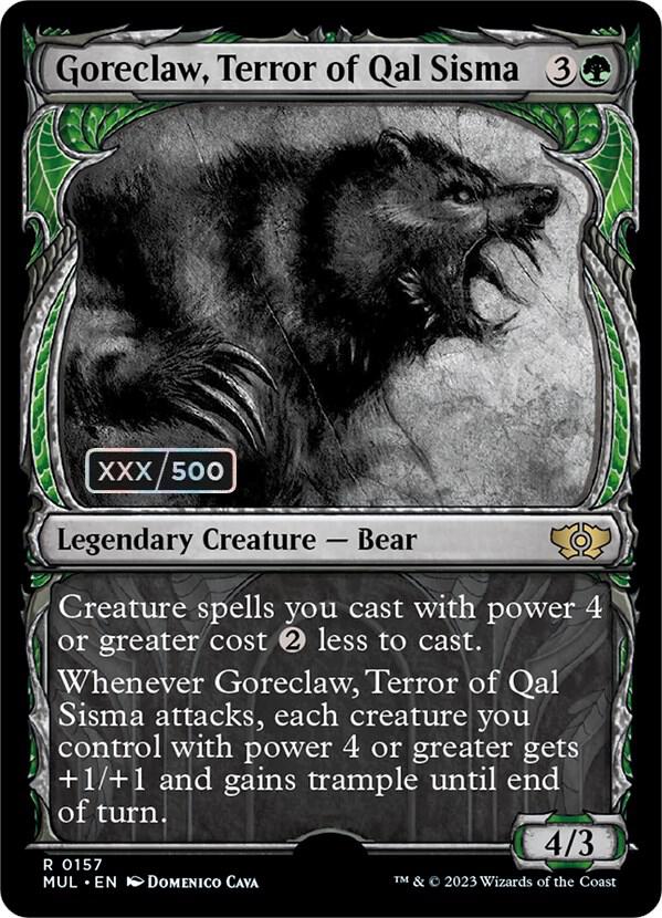 Goreclaw, Terror of Qal Sisma (Serial Numbered) (157) [Multiverse Legends] [Showcase]