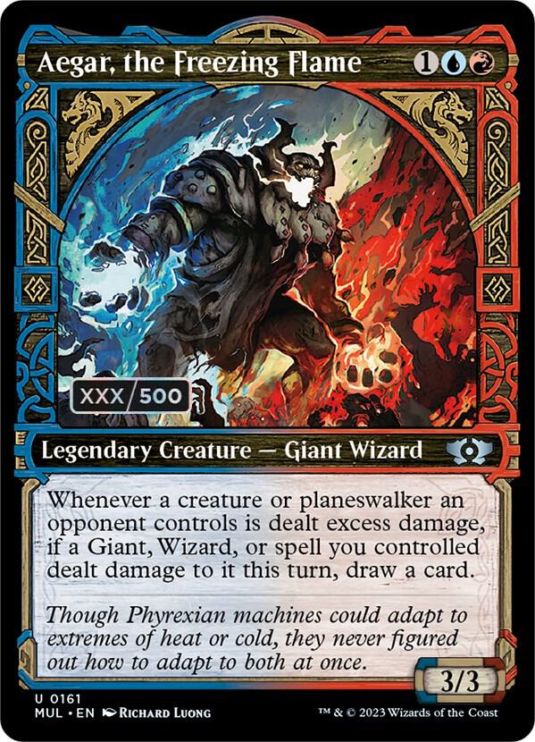 Aegar, the Freezing Flame (Serial Numbered) (161) [Multiverse Legends] [Showcase]