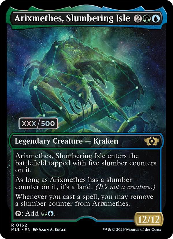 Arixmethes, Slumbering Isle (Serial Numbered) (162) [Multiverse Legends] [Showcase]