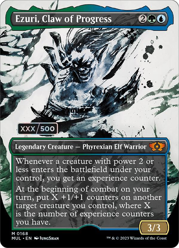 Ezuri, Claw of Progress (Serial Numbered) (168) [Multiverse Legends] [Showcase, Borderless]