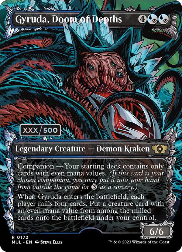 Gyruda, Doom of Depths (Serial Numbered) (172) [Multiverse Legends] [Showcase, Borderless]