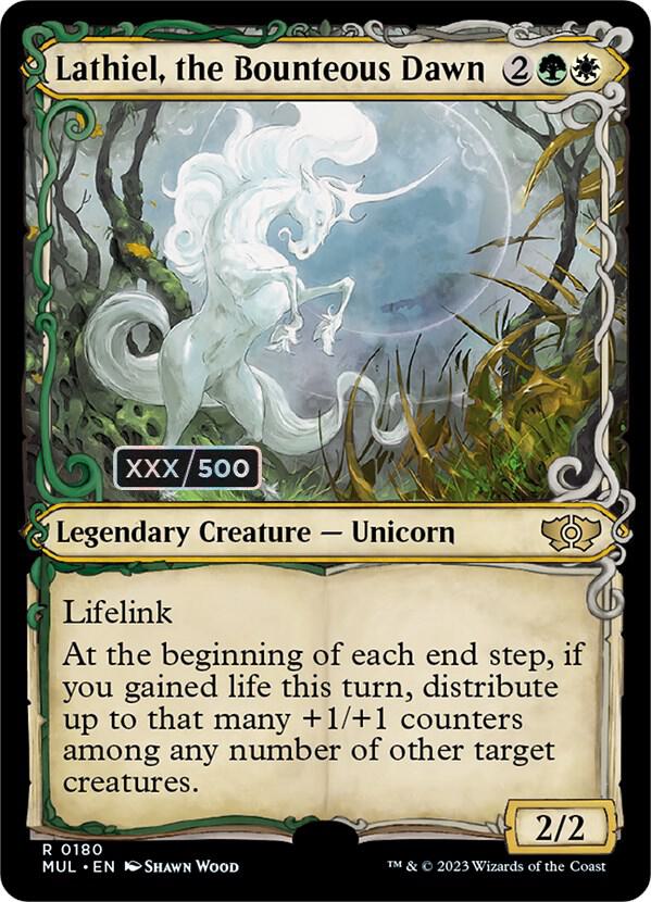 Lathiel, the Bounteous Dawn (Serial Numbered) (180) [Multiverse Legends] [Showcase]