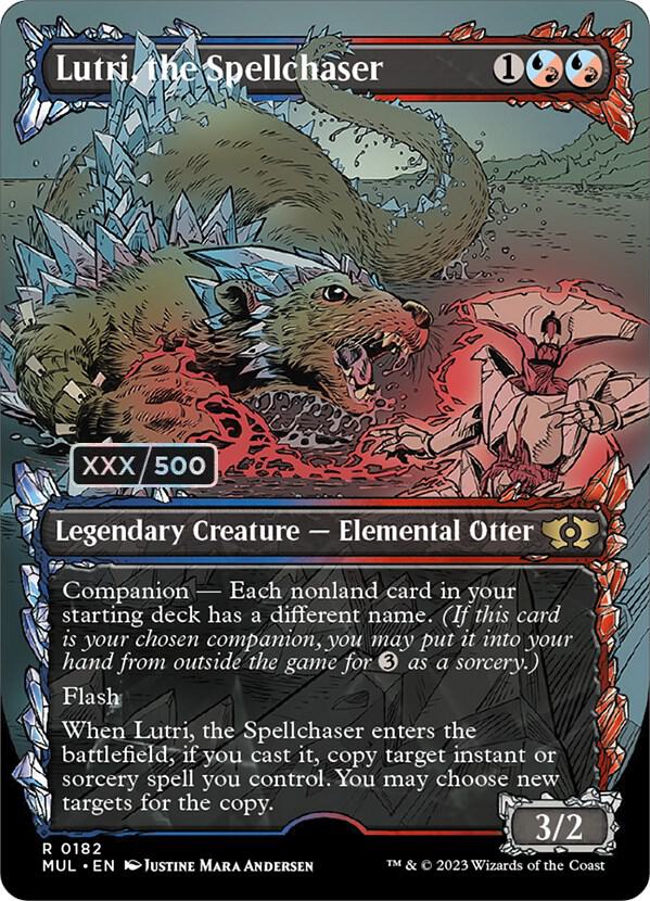 Lutri, the Spellchaser (Serial Numbered) (182) [Multiverse Legends] [Showcase, Borderless]