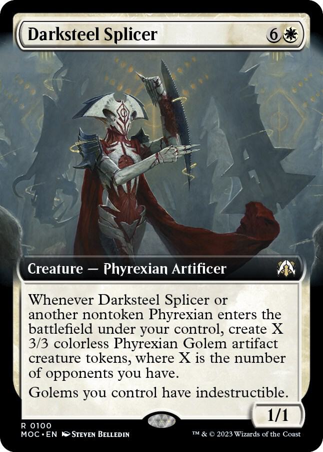Darksteel Splicer (Extended Art) (100) [March of the Machine Commander] [Extended Art]