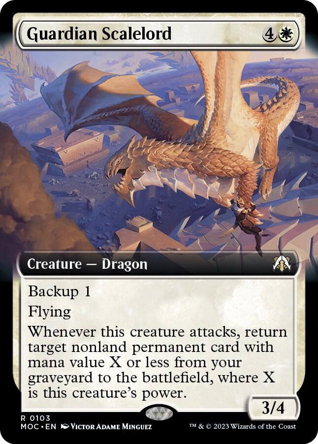Guardian Scalelord (Extended Art) (103) [March of the Machine Commander] [Extended Art]