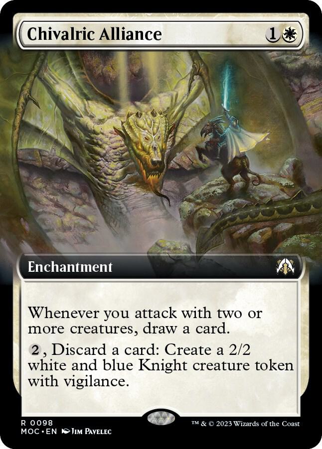 Chivalric Alliance (Extended Art) (98) [March of the Machine Commander] [Extended Art]