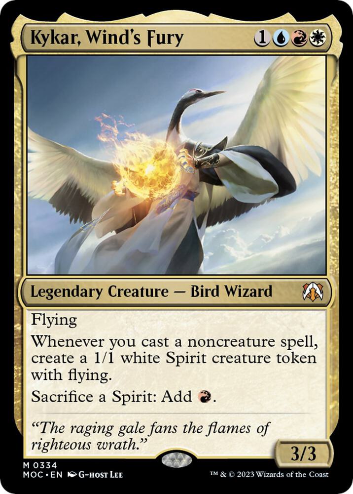 Kykar, Wind's Fury (334) [March of the Machine Commander]