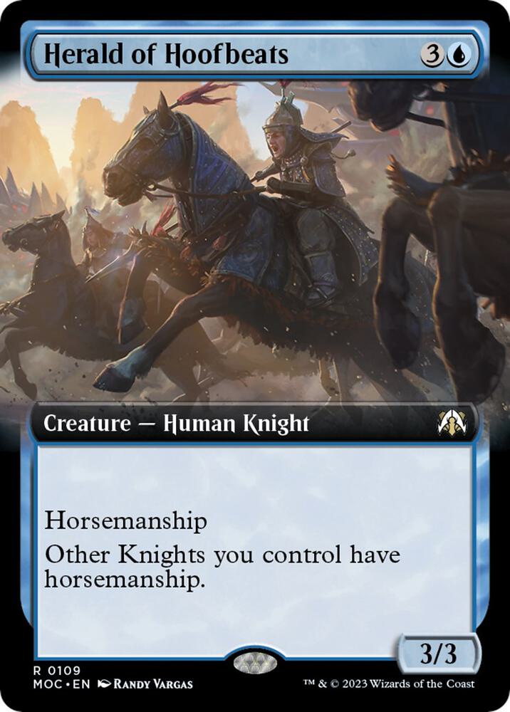 Herald of Hoofbeats (Extended Art) (109) [March of the Machine Commander] [Extended Art]