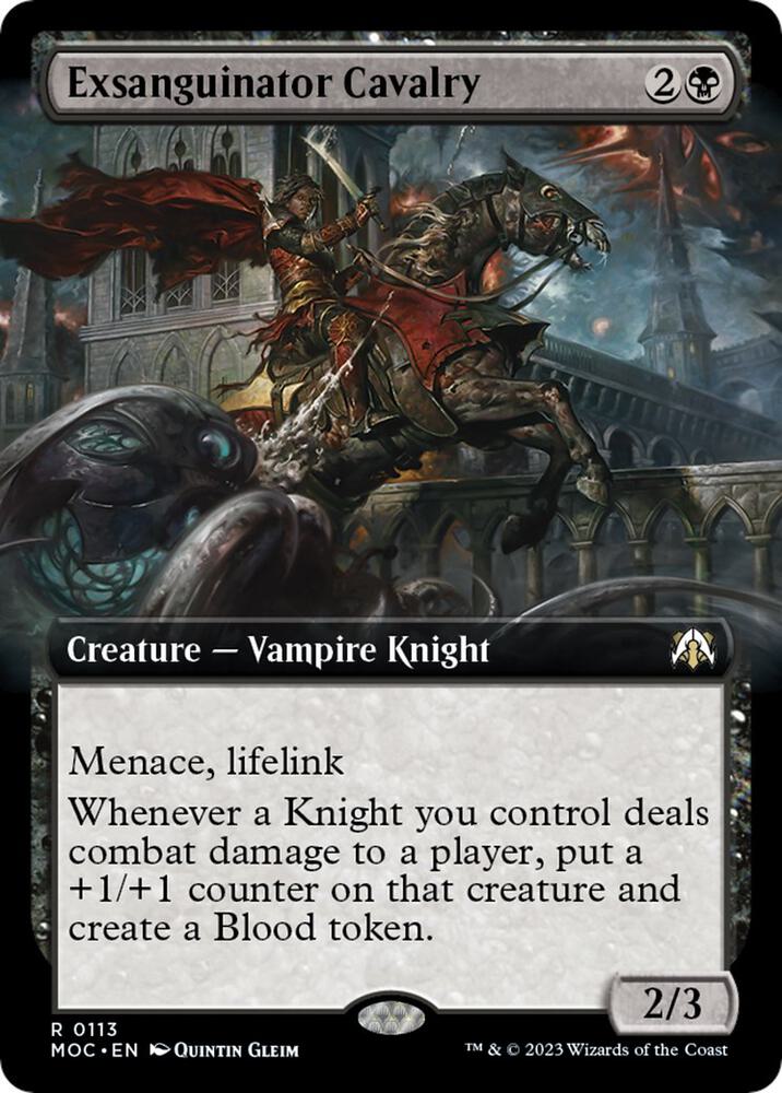 Exsanguinator Cavalry (Extended Art) (113) [March of the Machine Commander] [Extended Art]