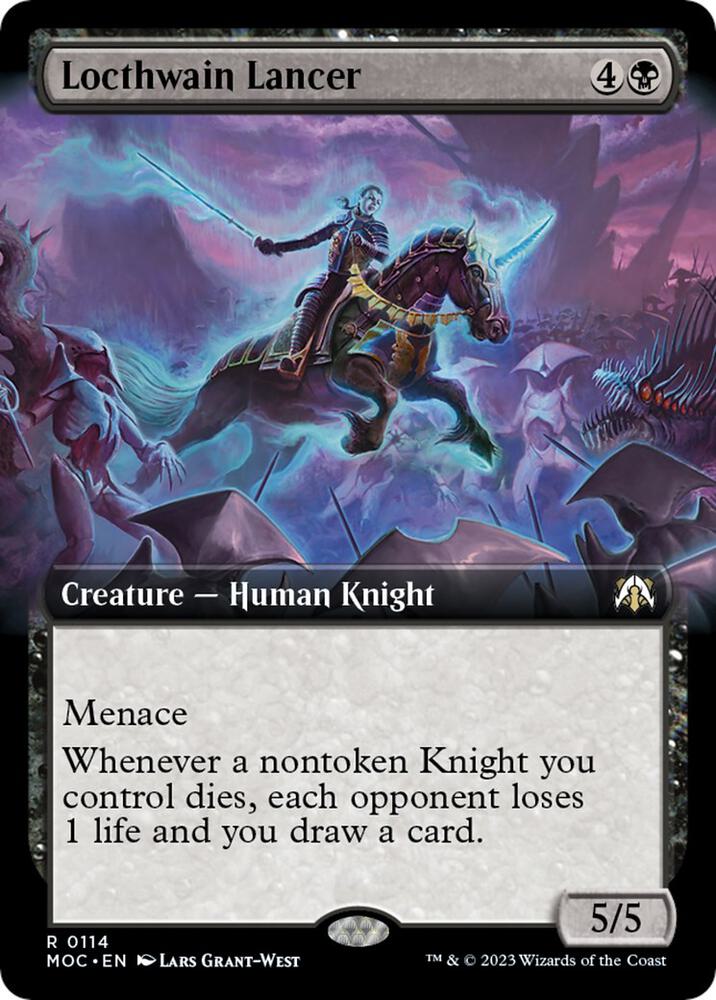 Locthwain Lancer (Extended Art) (114) [March of the Machine Commander] [Extended Art]