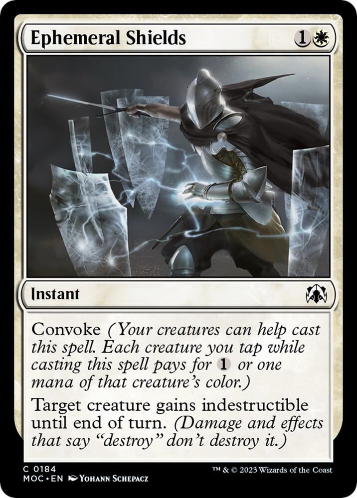 Ephemeral Shields (184) [March of the Machine Commander]