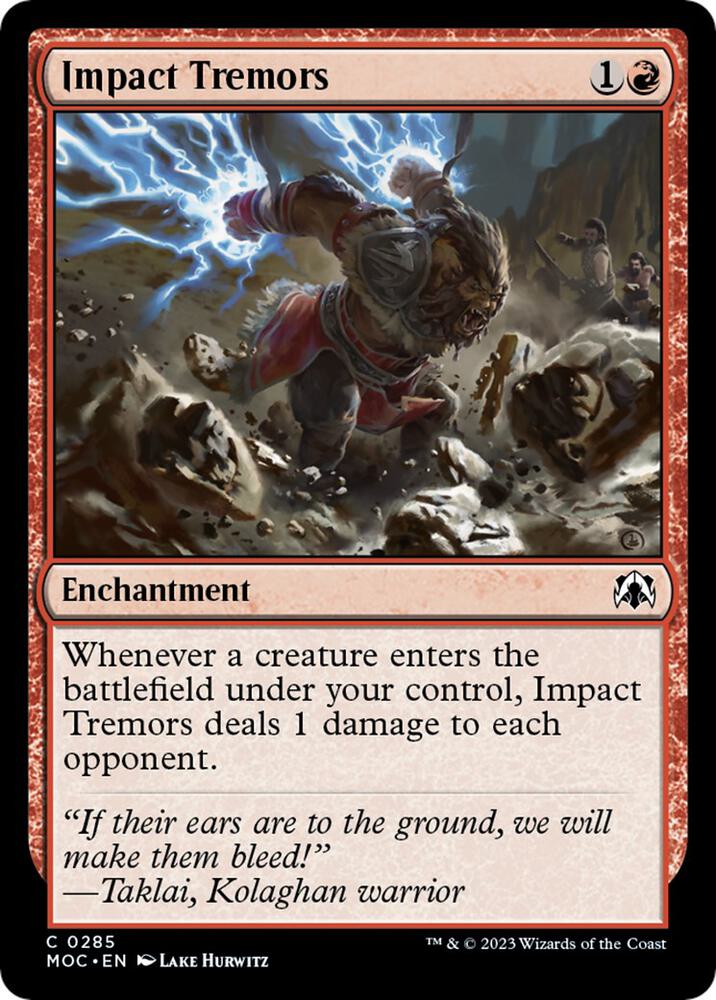 Impact Tremors (285) [March of the Machine Commander]