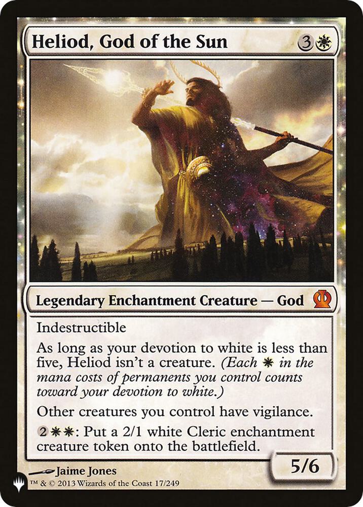 Heliod, God of the Sun (17/249) [The List]
